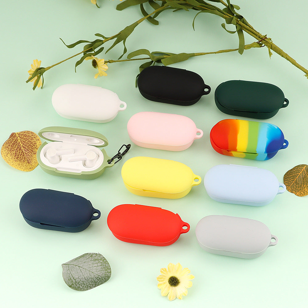 For OnePlus Buds Z2 Bluetooth Earphone Silicone Protective Case Drop-proof Cover with Anti-lost Buckle - Multi-color For OnePlus Buds Z2 Bluetooth Earphone Silicone Protective Case Drop-proof Cover with Anti-lost Buckle - Multi-color